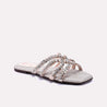 Gold Comfy Flat Fancy Slippers