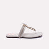 Womens Gold Fancy Flat Slippers