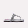Gray Fancy Flat Slippers for Women