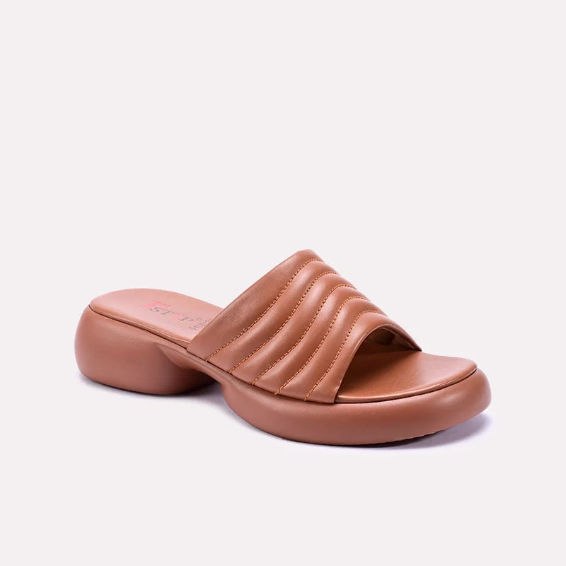 Mustard Chunky Casual Slippers