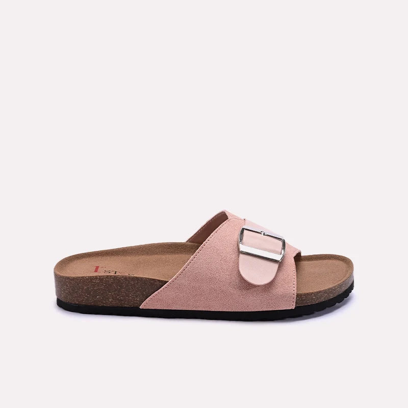 Womens Pink Casual Slippers