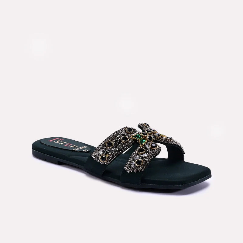 Womens_Green_Fancy_Flat_Slippers_0412985_1.webp