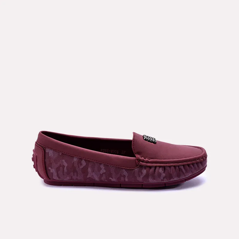 agnessa womens maroon casual pumps