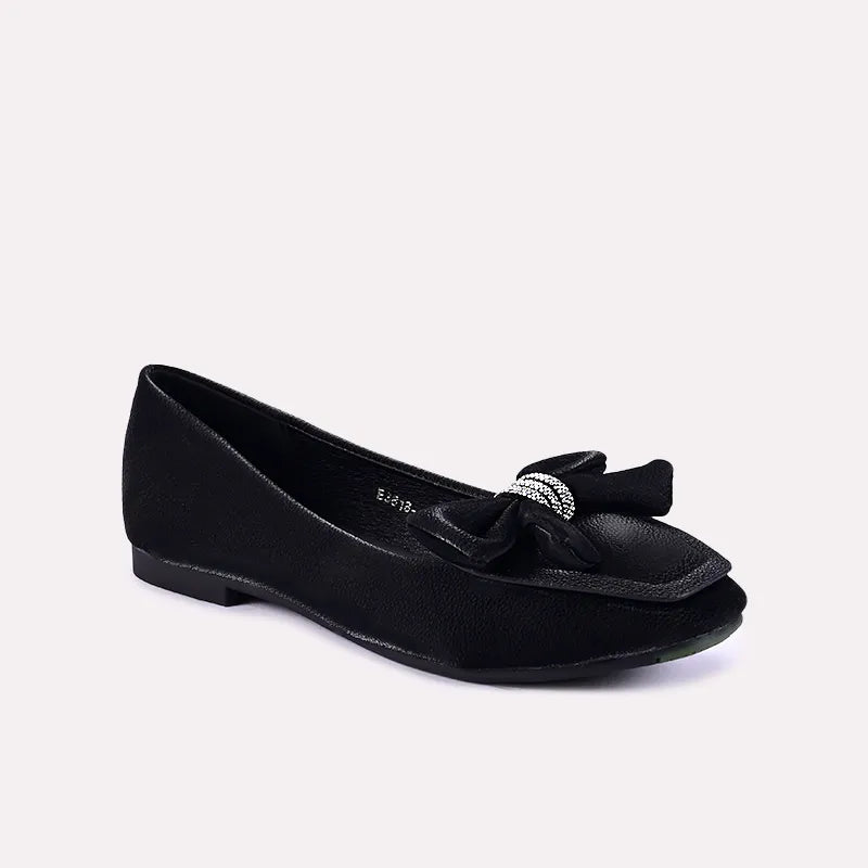 alicia black casual pumps