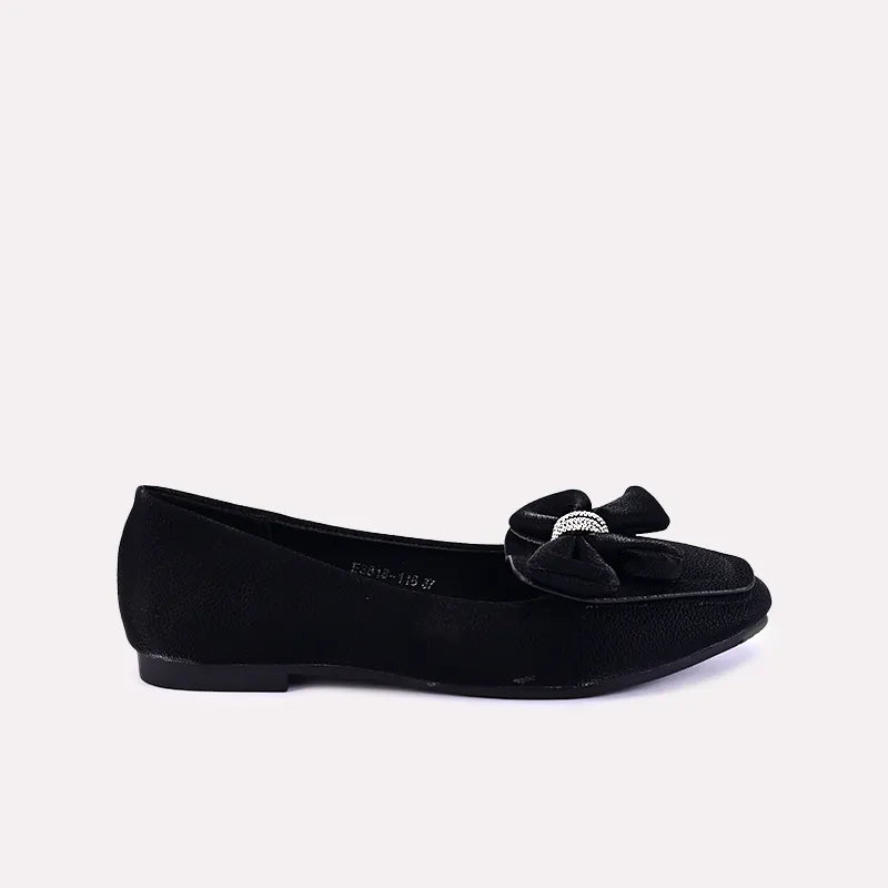 alicia women black casual pumps