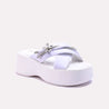 alison white casual platform slides