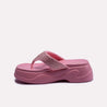 pink thick sole flip flop women slippers