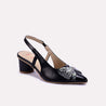 amabel black bridal pumps