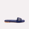 amelia women blue fancy slippers