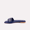 amelia blue fancy slippers for women