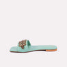 amelia green fancy slippers for women