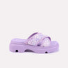 amy women purple comfy slippers