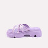 amy purple comfy slippers for women