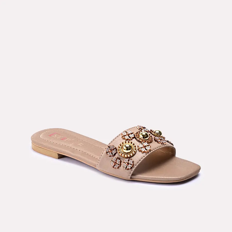 anastasia gold fancy slippers