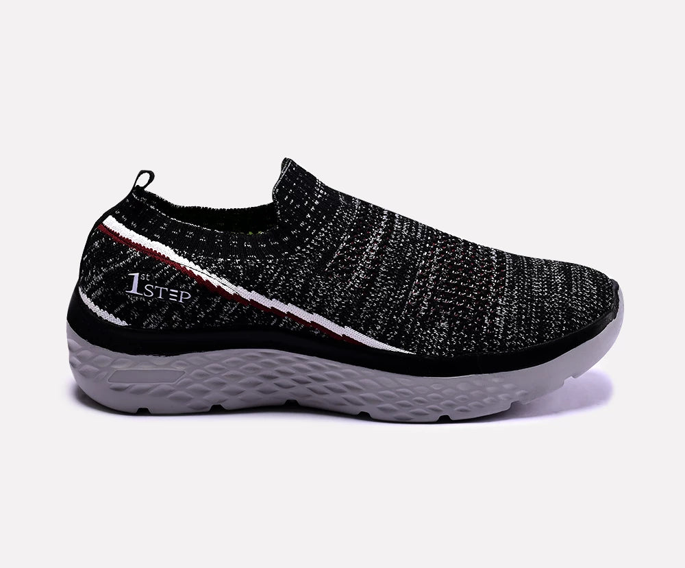 mens black slip on sneakers