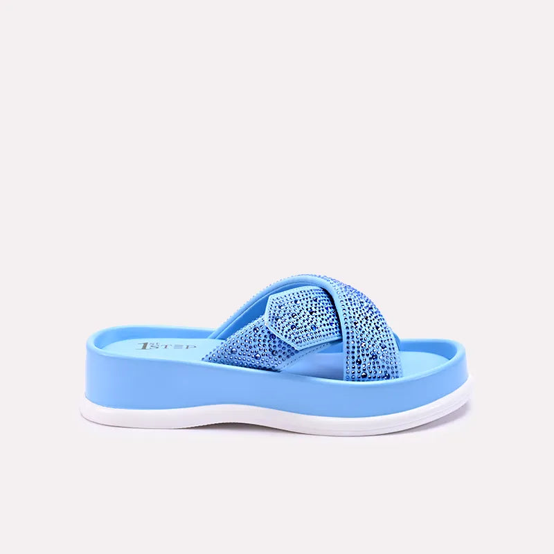 angela women blue casual slides