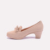 anika fawn casual court shoes for women