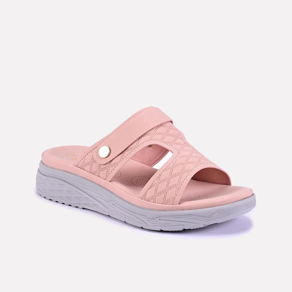 arabella pink casual slippers