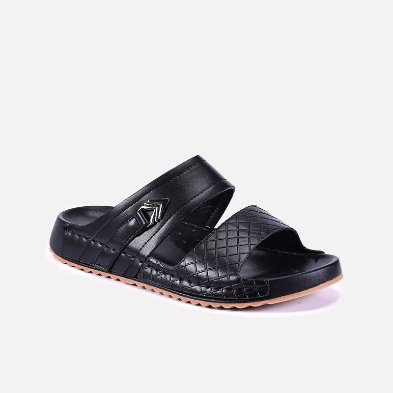 archer black casual slippers