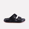 archer men black casual slippers