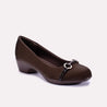 arden brown casual court shoes