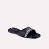 ashbourne black fancy slippers