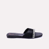 ashbourne womens black fancy slippers