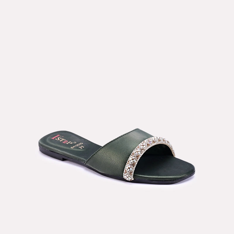 ashbourne green fancy slippers