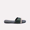 ashbourne womens green fancy slippers