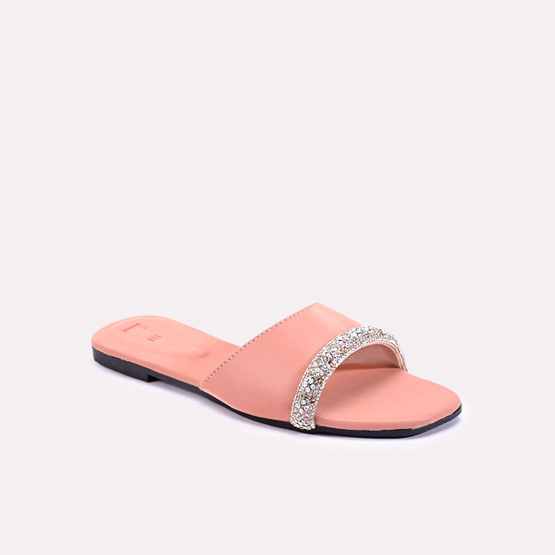 ashbourne peach fancy slippers