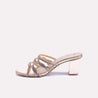 astrid gold bridal heel slippers for women