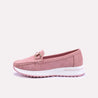 athena pink fancy loafer pumps for women