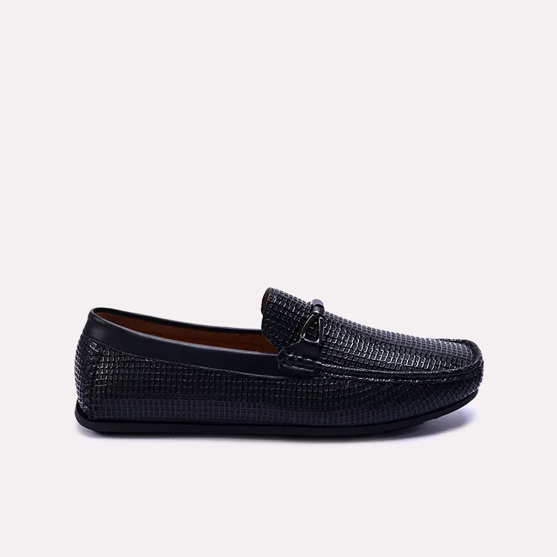 auden mens black textured loafers