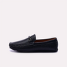 auden black textured loafers for men