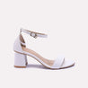 aura womens white fancy sandals