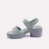 aveline green chunky casual sandals for women