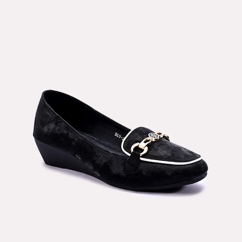 aylin black casual pumps