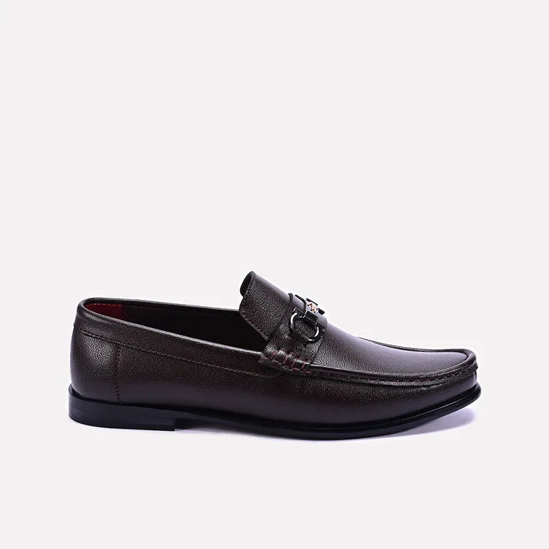 barrington mens brown loafers shoes