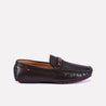 basil men brown classic textured loafers