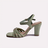 bella green fancy sandals for women