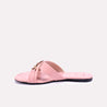 berenice peach fancy criss cross slippers for women