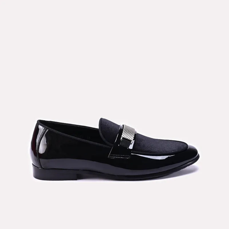 Mens Black Glossy Formal Shoes