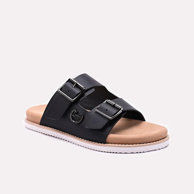 Black Mens Casual Slippers