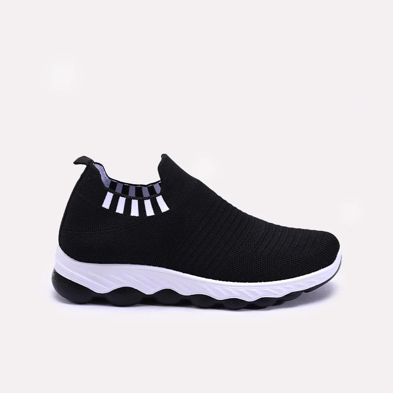 Womens Black Slip On Sneakers