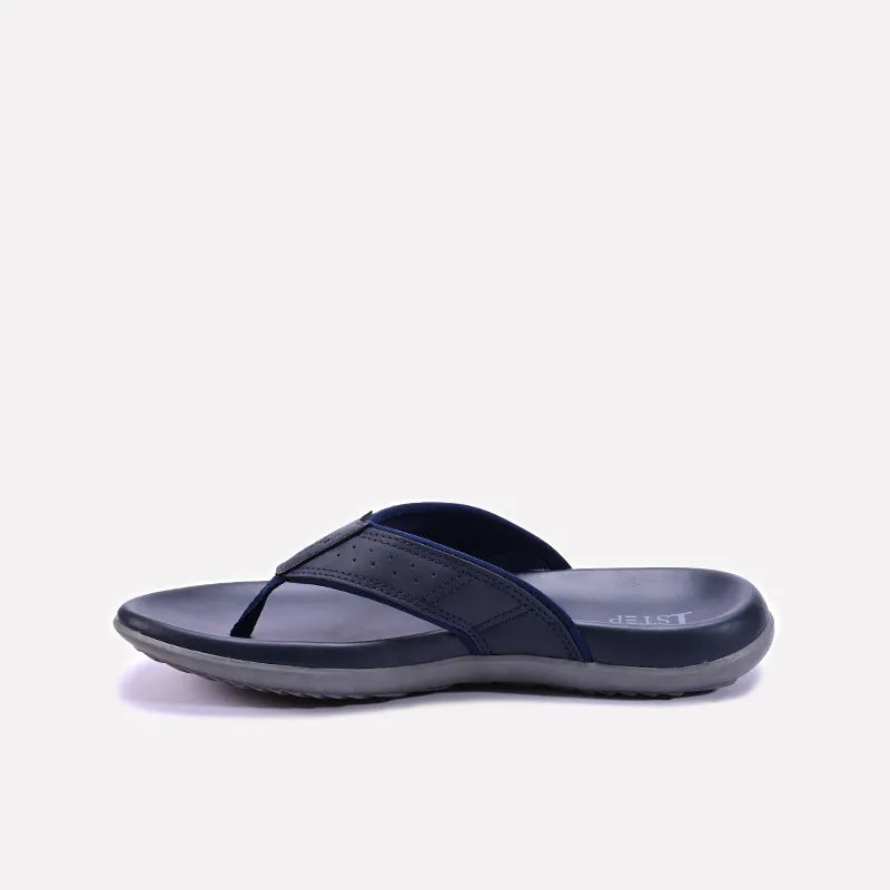 Blue Soft Flip Flops For Men 0151065