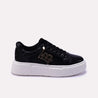 black-sneaker-for-women-with-golden-logo-0440648