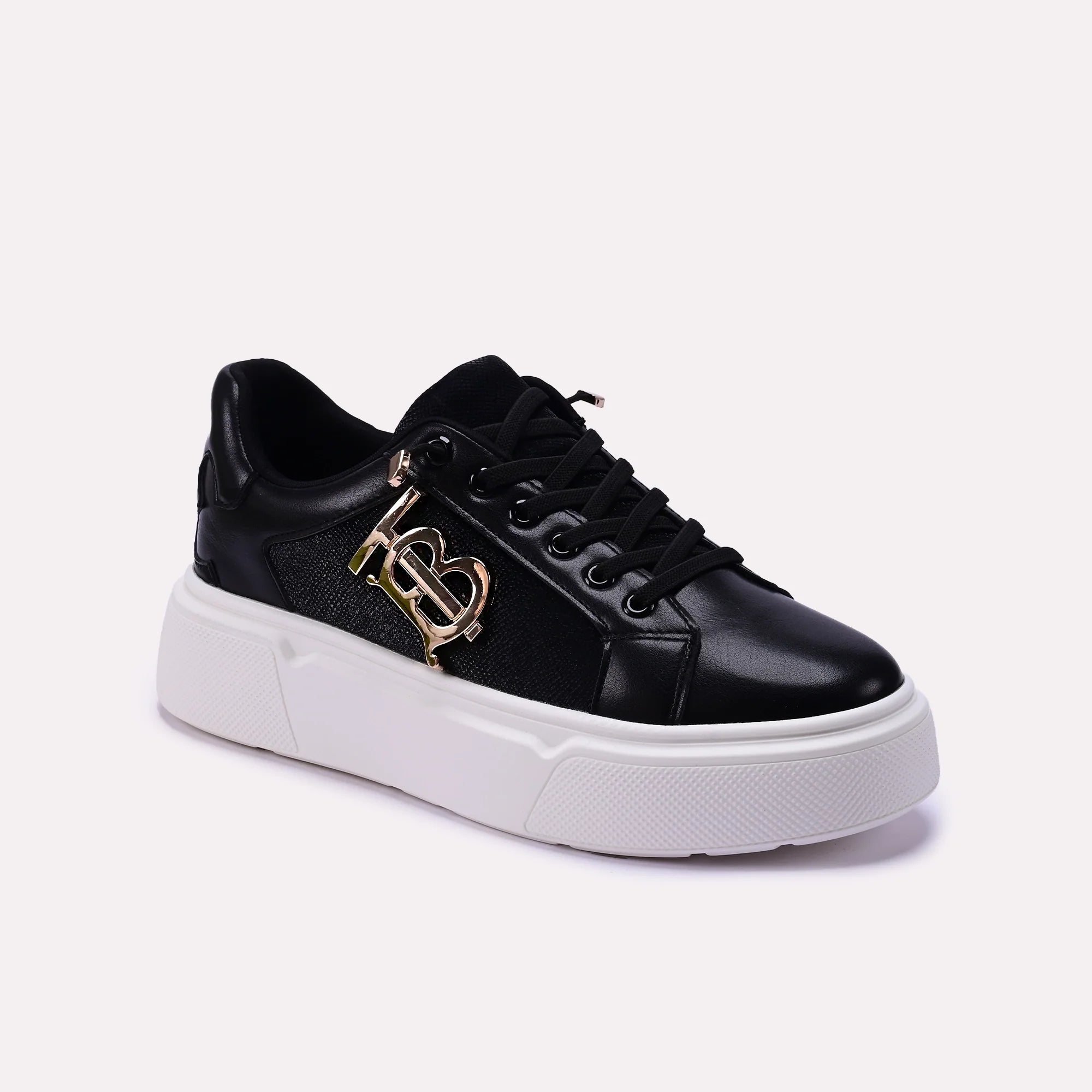 black-sneaker-for-girls-with-golden-logo-0440648