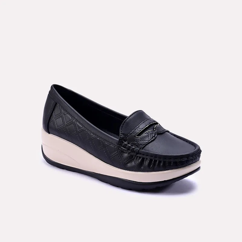 bonnie black casual pumps