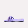 brampton purple fancy flat slippers for womens