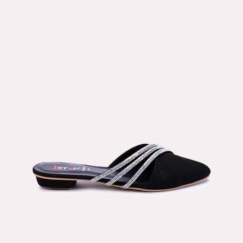 briella womens black fancy mules